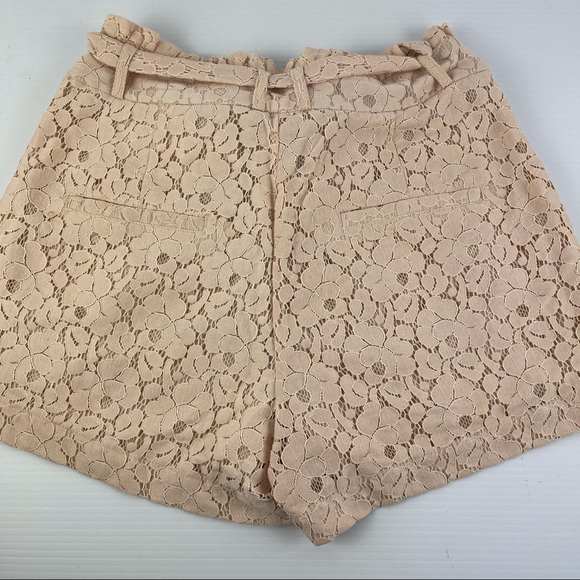 H&M Size 8 Lace Apricot Pocket Shorts with Tie - Picture 9 of 12